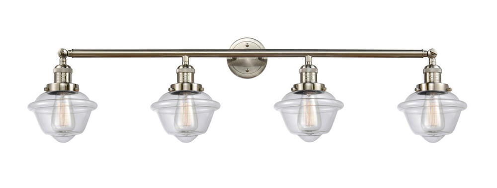 Oxford - 4 Light - 46 inch - Brushed Satin Nickel - Adjustable Bath Vanity Light