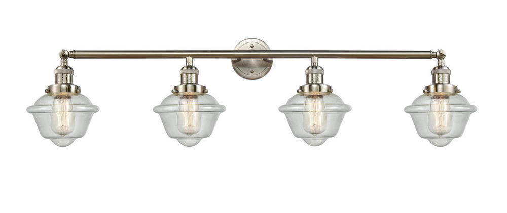 Oxford - 4 Light - 46 inch - Brushed Satin Nickel - Adjustable Bath Vanity Light
