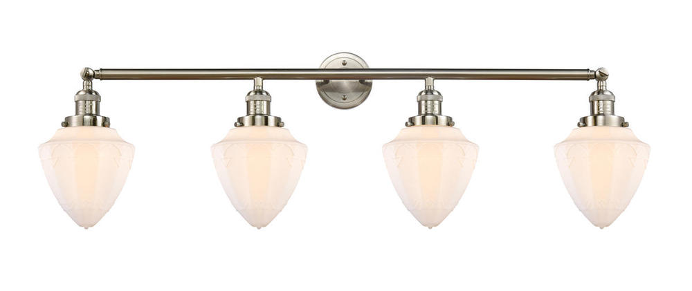 Bullet - 4 Light - 46 inch - Brushed Satin Nickel - Adjustable Bath Vanity Light