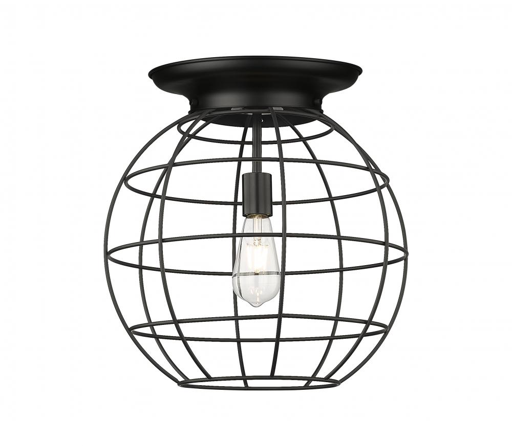 Beacon - 1 Light - 16 inch - Matte Black - Flush Mount