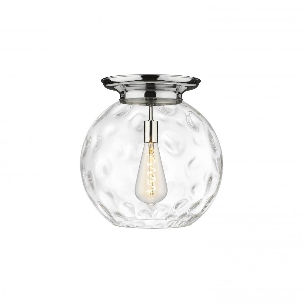 Athens Water Glass - 1 Light - 16 inch - Polished Chrome - Flush Mount