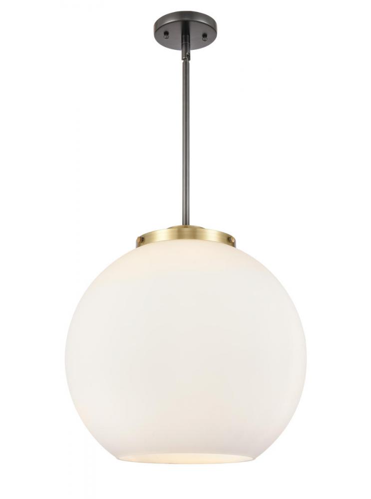 Athens - 3 Light - 16 inch - Black Antique Brass - Stem hung - Pendant