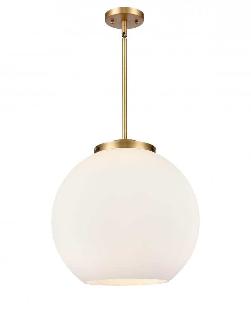 Athens - 3 Light - 16 inch - Brushed Brass - Stem hung - Pendant