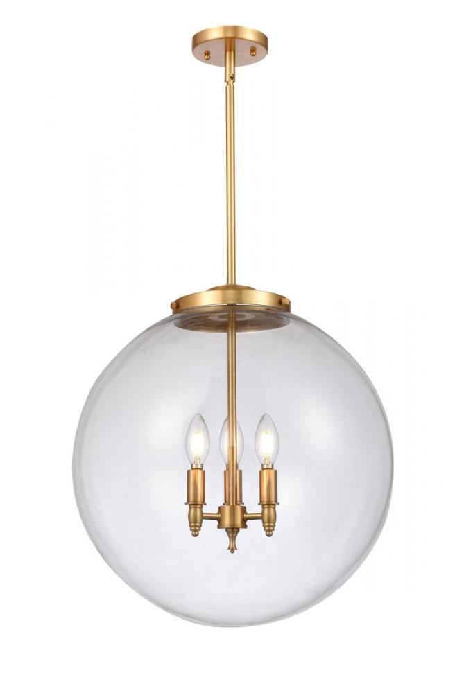 Beacon - 3 Light - 18 inch - Satin Gold - Stem hung - Pendant