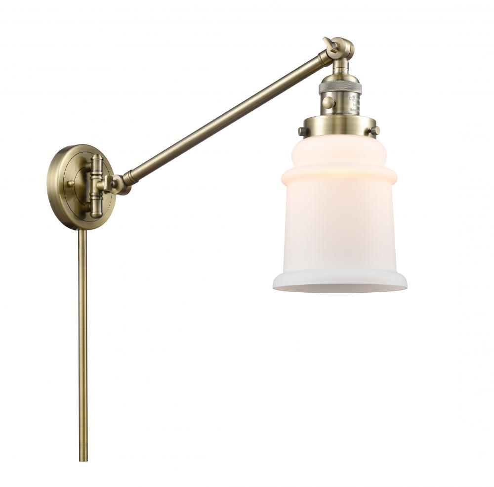 Canton - 1 Light - 8 inch - Antique Brass -Adjustable Swing Arm