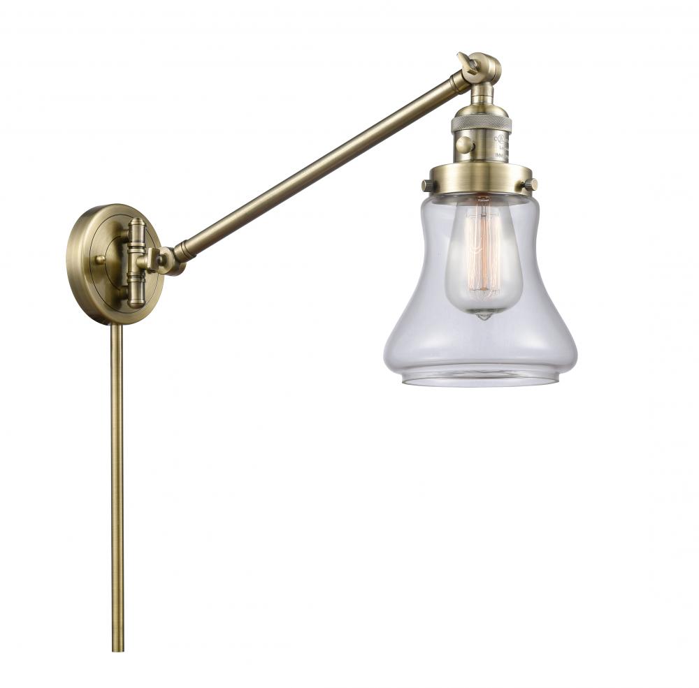 Bellmont - 1 Light - 8 inch - Antique Brass -Adjustable Swing Arm