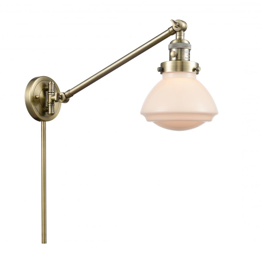 Olean - 1 Light - 9 inch - Antique Brass -Adjustable Swing Arm