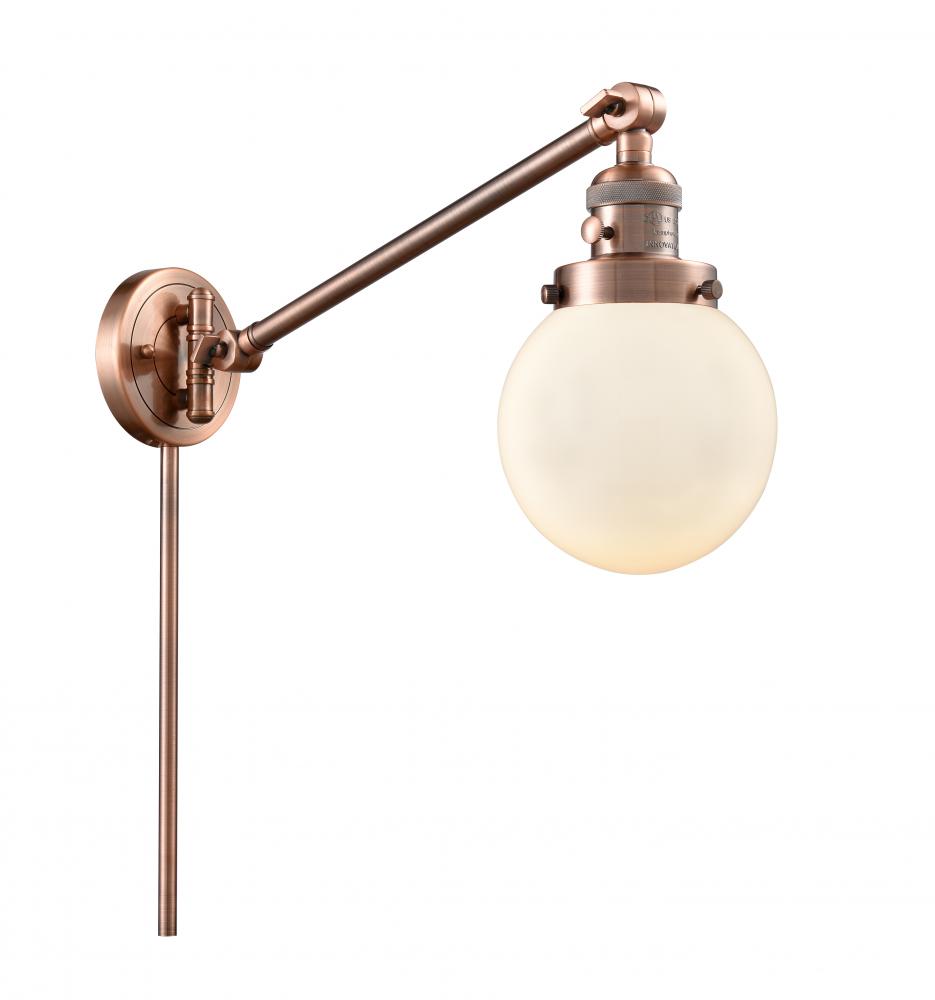 Beacon - 1 Light - 6 inch - Antique Copper -Adjustable Swing Arm
