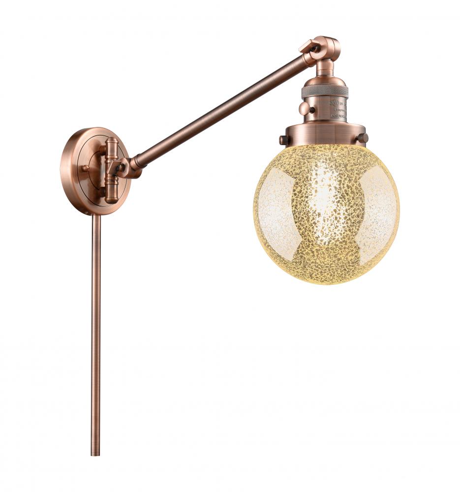 Beacon - 1 Light - 6 inch - Antique Copper -Adjustable Swing Arm