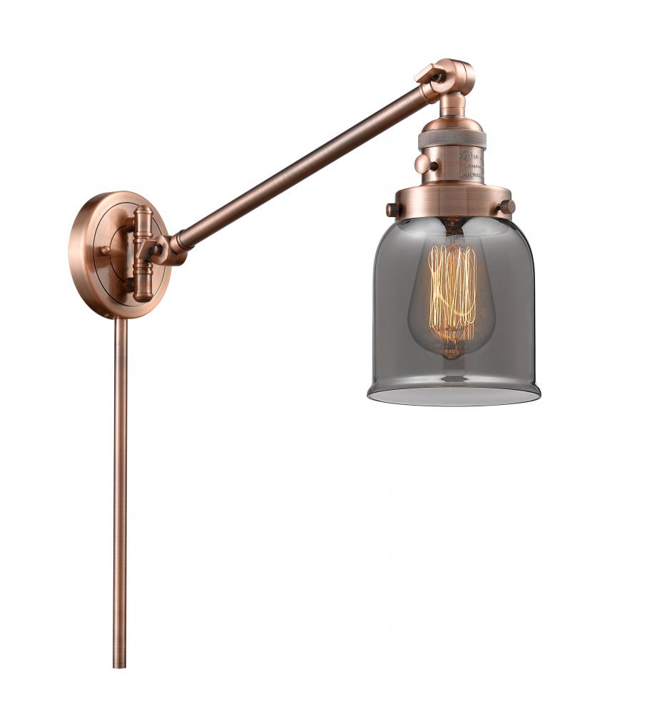 Bell - 1 Light - 8 inch - Antique Copper -Adjustable Swing Arm