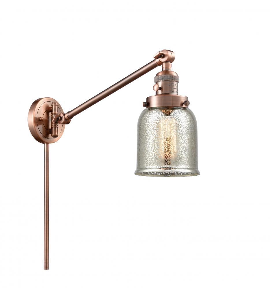 Bell - 1 Light - 8 inch - Antique Copper -Adjustable Swing Arm