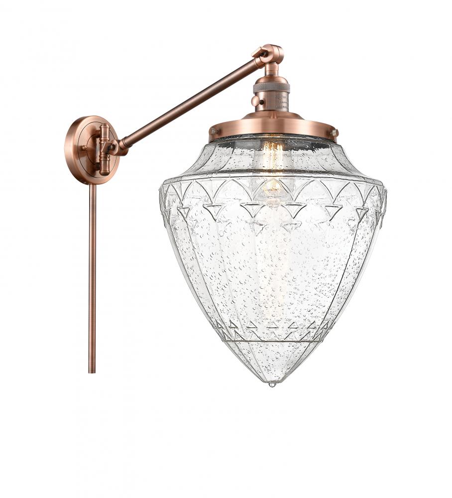 Bullet - 1 Light - 12 inch - Antique Copper -Adjustable Swing Arm