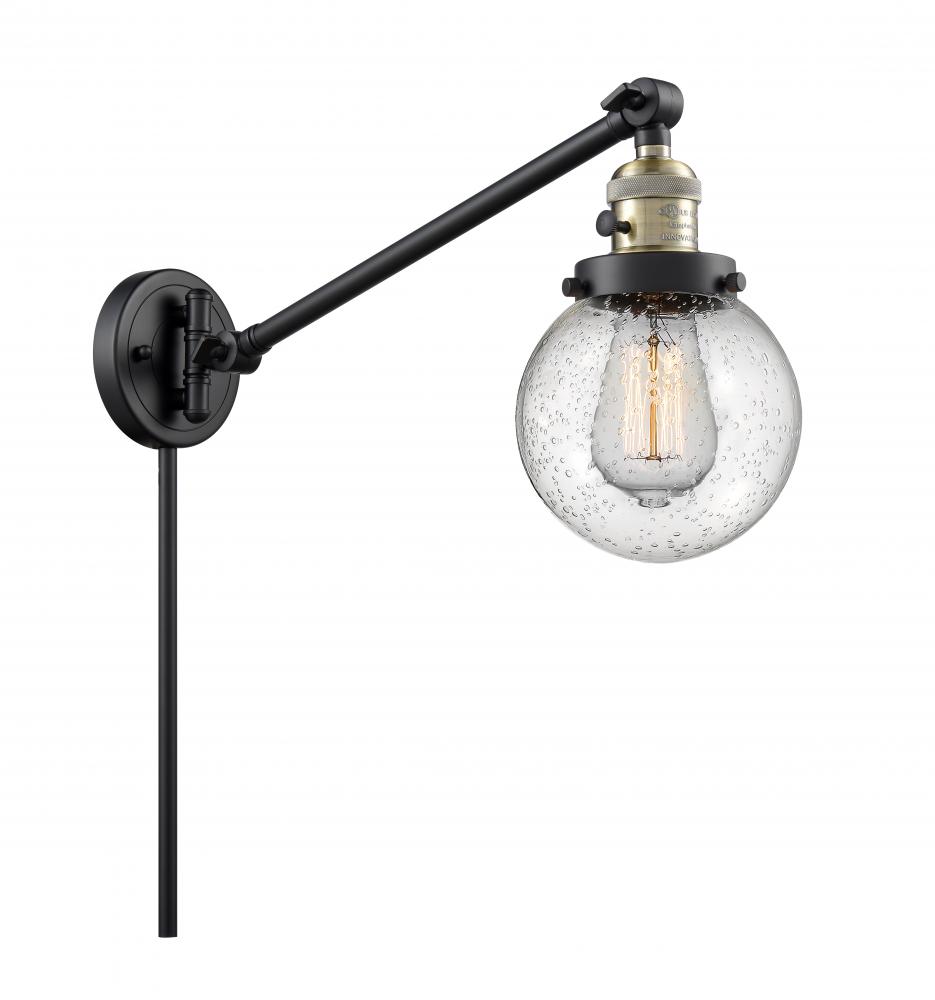 Beacon - 1 Light - 6 inch - Black Antique Brass -Adjustable Swing Arm