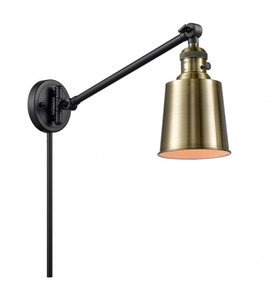 Addison - 1 Light - 8 inch - Black Antique Brass -Adjustable Swing Arm