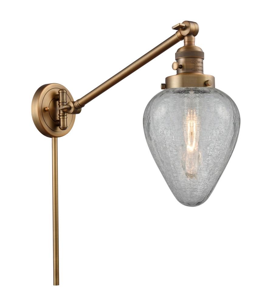 Geneseo - 1 Light - 8 inch - Brushed Brass -Adjustable Swing Arm