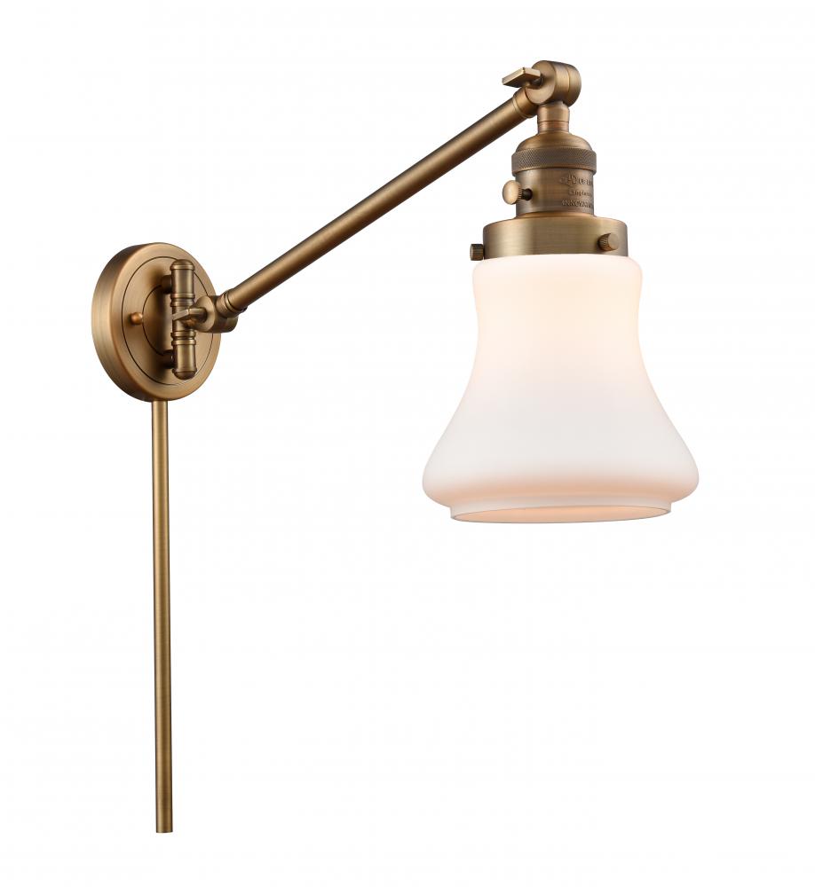 Bellmont - 1 Light - 8 inch - Brushed Brass -Adjustable Swing Arm
