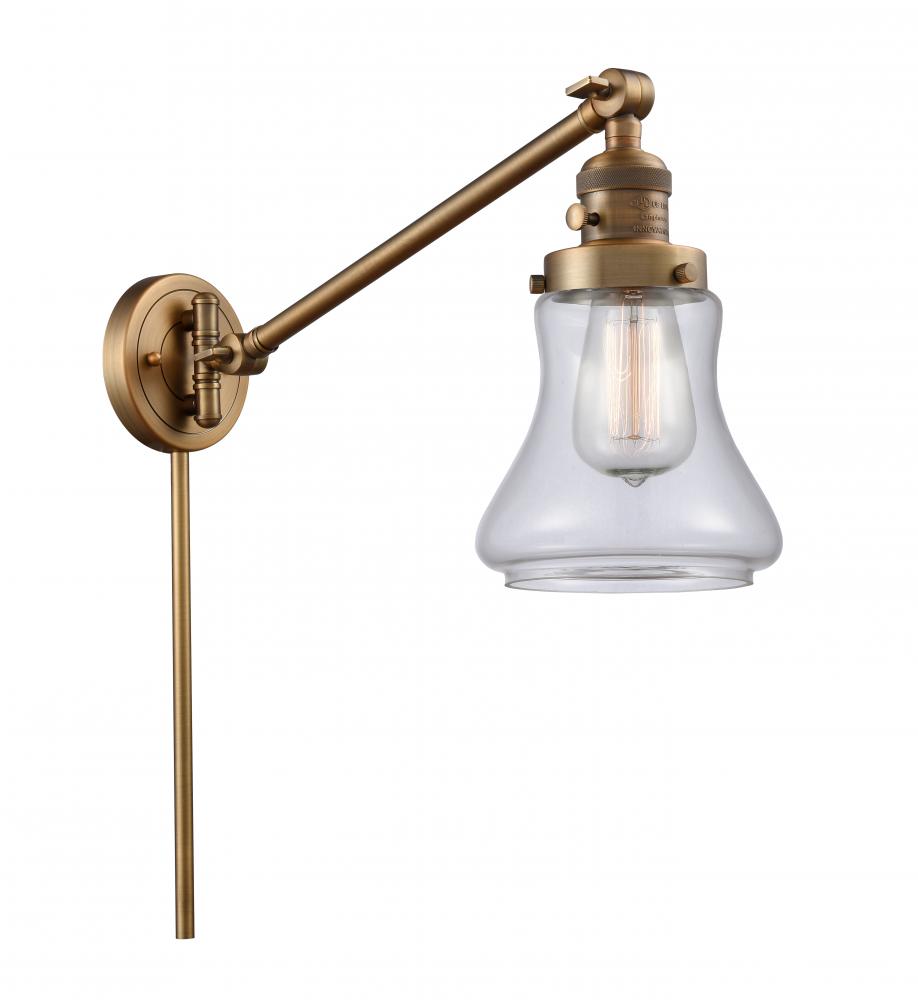 Bellmont - 1 Light - 8 inch - Brushed Brass -Adjustable Swing Arm