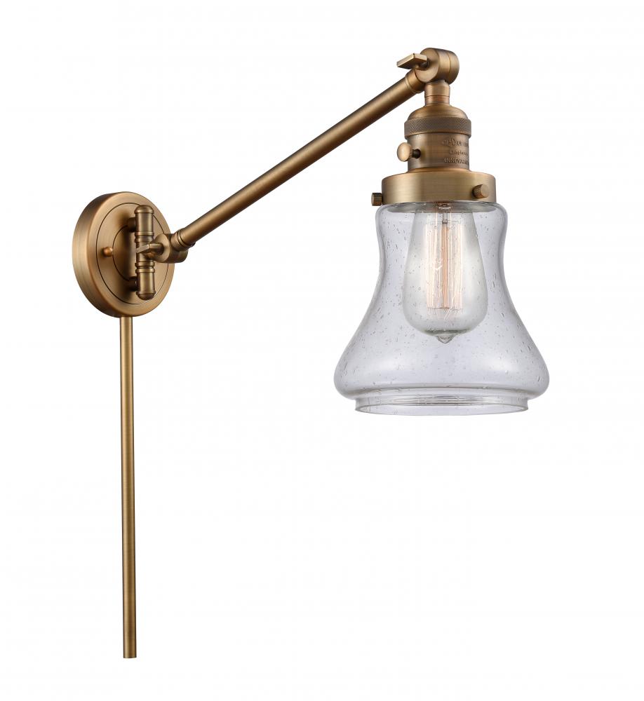 Bellmont - 1 Light - 8 inch - Brushed Brass -Adjustable Swing Arm