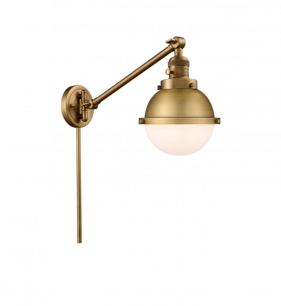 Hampden - 1 Light - 7 inch - Brushed Brass -Adjustable Swing Arm
