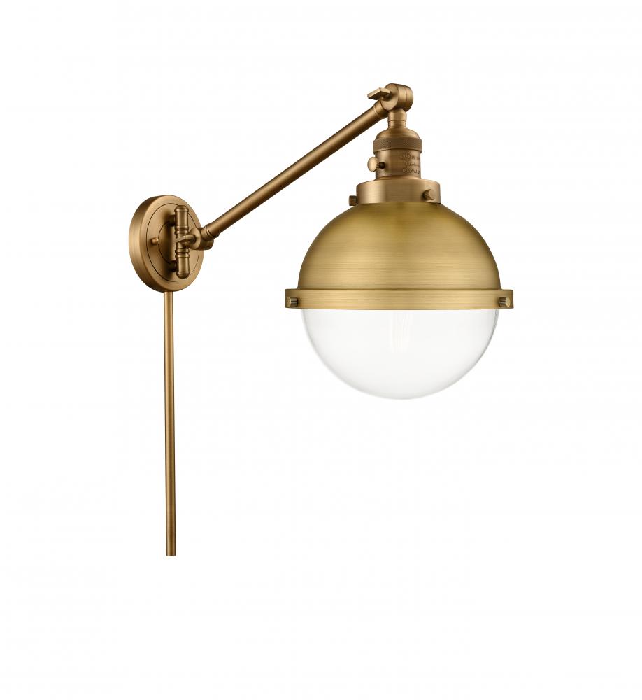 Hampden - 1 Light - 9 inch - Brushed Brass -Adjustable Swing Arm