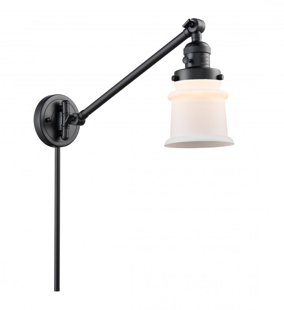 Canton - 1 Light - 8 inch - Matte Black -Adjustable Swing Arm