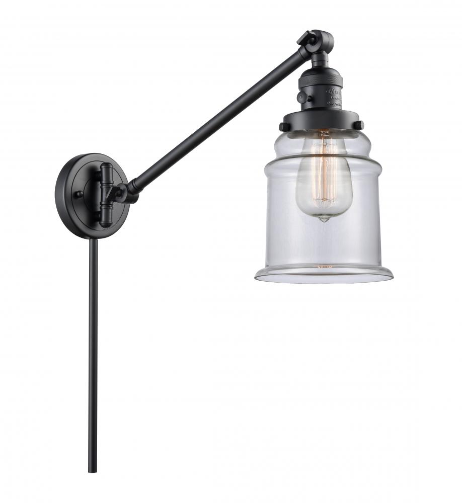 Canton - 1 Light - 8 inch - Matte Black -Adjustable Swing Arm