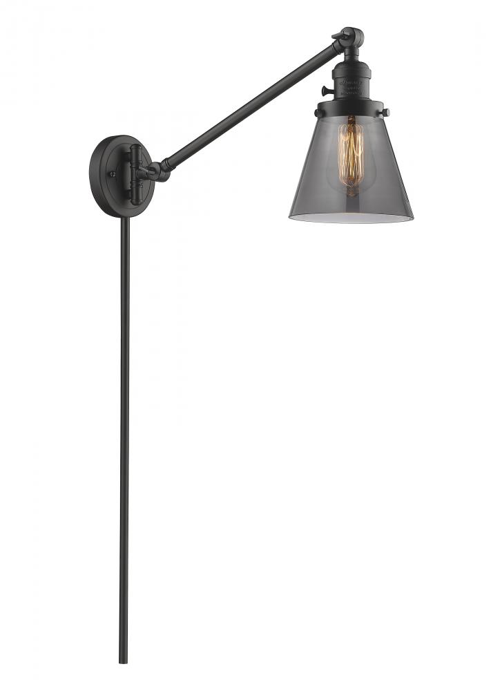 Cone - 1 Light - 8 inch - Oil Rubbed Bronze -Adjustable Swing Arm