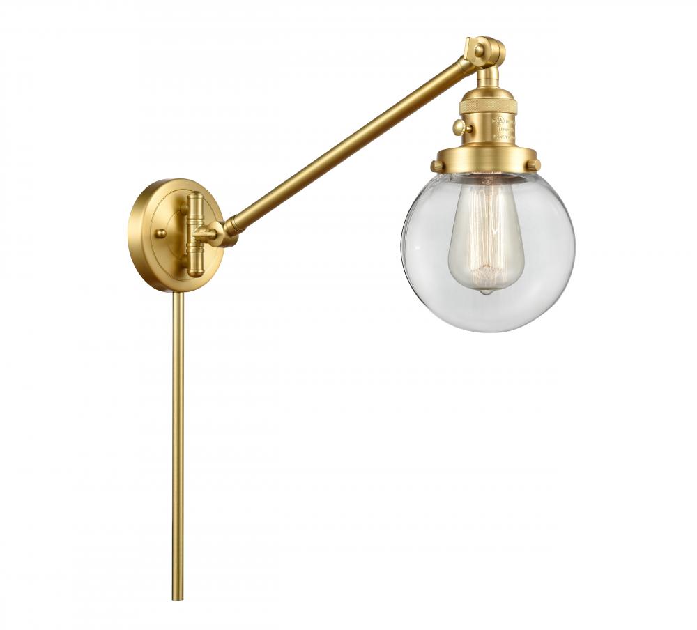 Beacon - 1 Light - 6 inch - Satin Gold -Adjustable Swing Arm