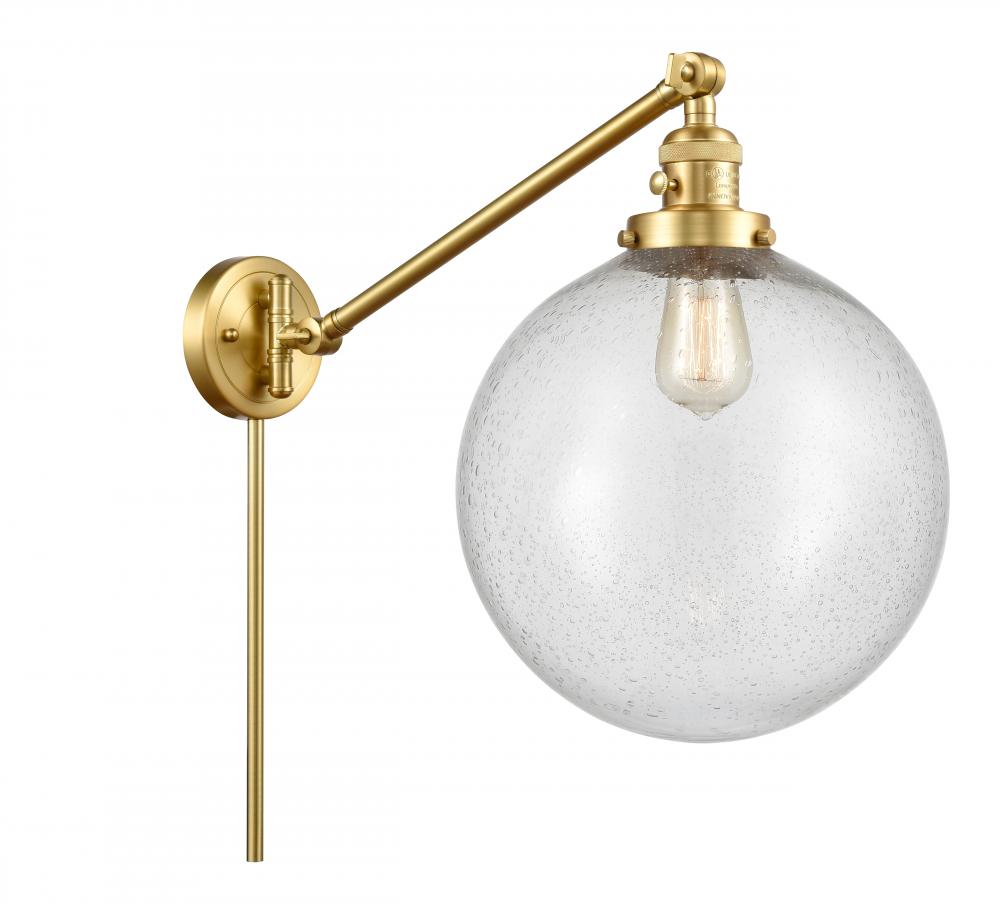 Beacon - 1 Light - 12 inch - Satin Gold -Adjustable Swing Arm