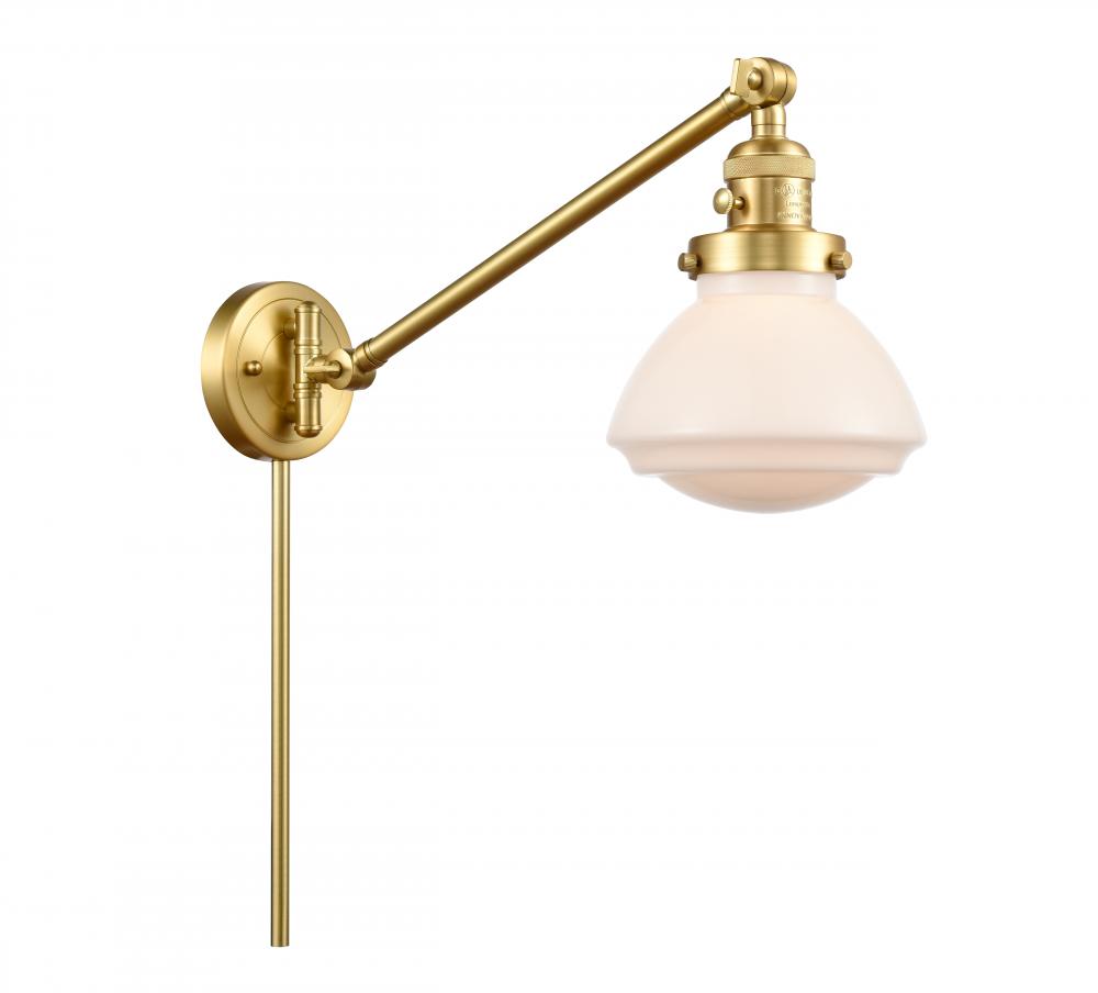 Olean - 1 Light - 9 inch - Satin Gold -Adjustable Swing Arm