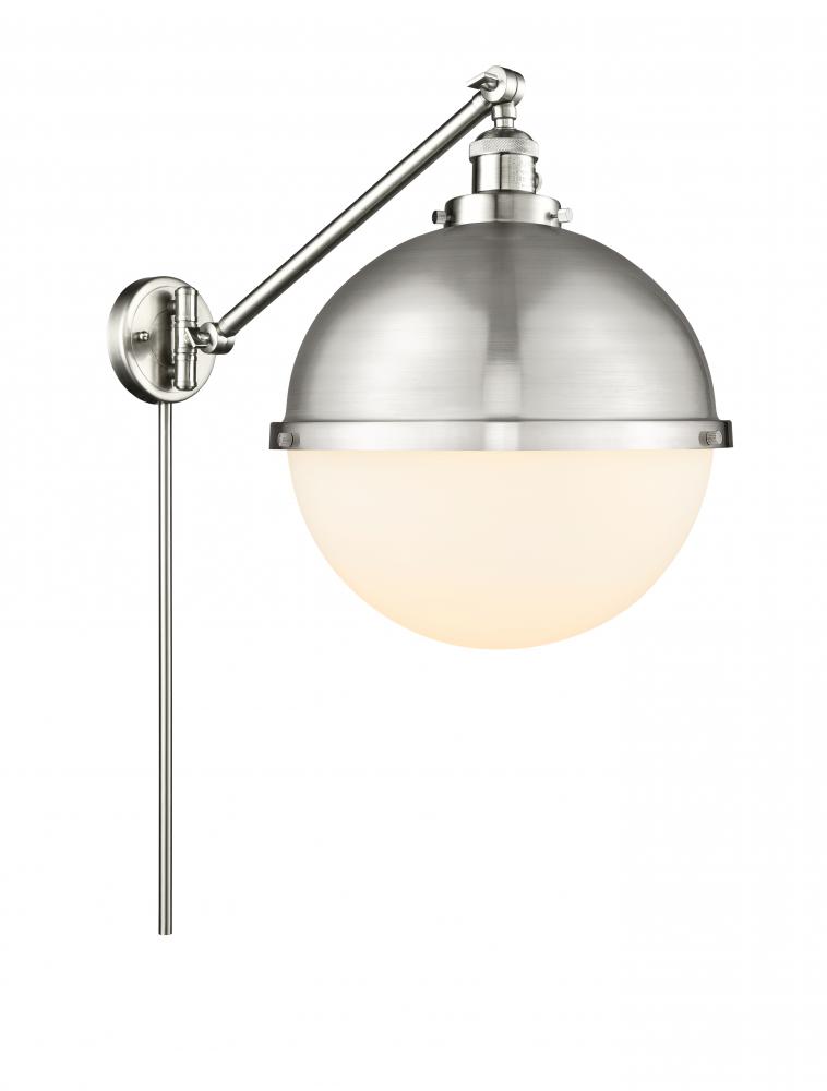 Hampden - 1 Light - 13 inch - Brushed Satin Nickel -Adjustable Swing Arm