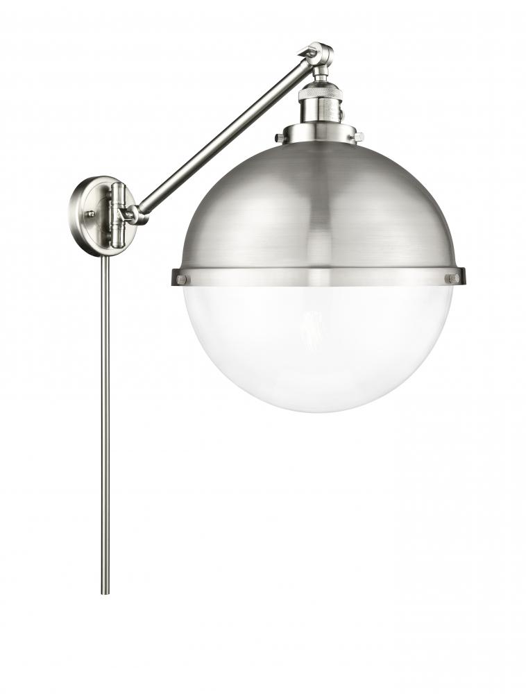 Hampden - 1 Light - 13 inch - Brushed Satin Nickel -Adjustable Swing Arm