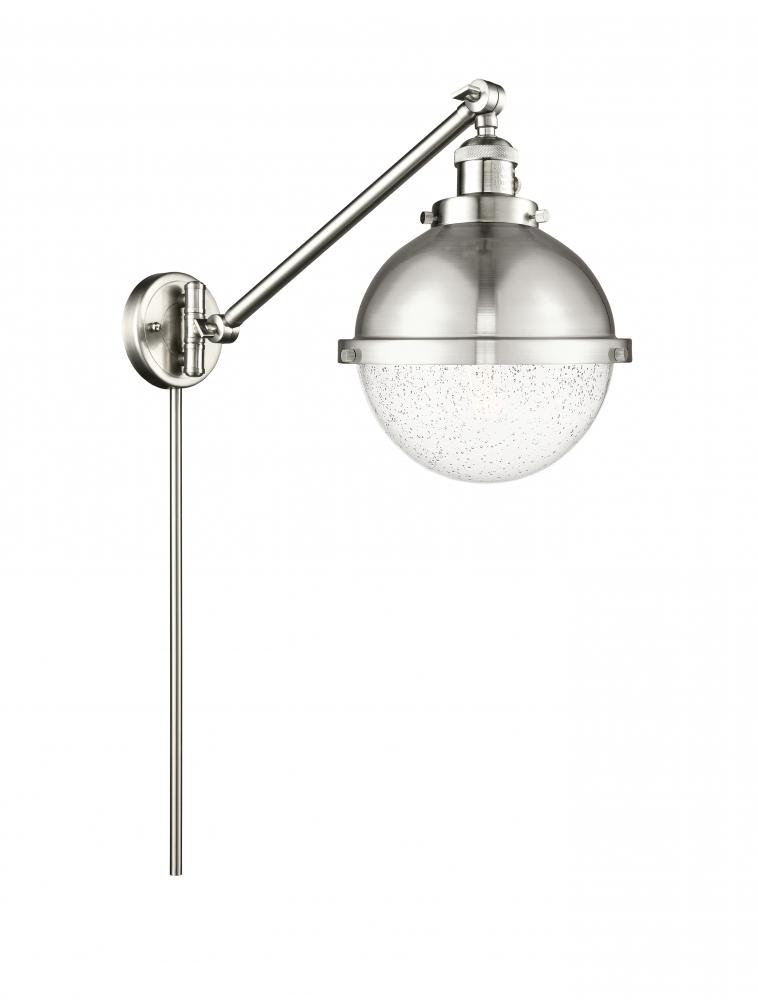 Hampden - 1 Light - 9 inch - Brushed Satin Nickel -Adjustable Swing Arm