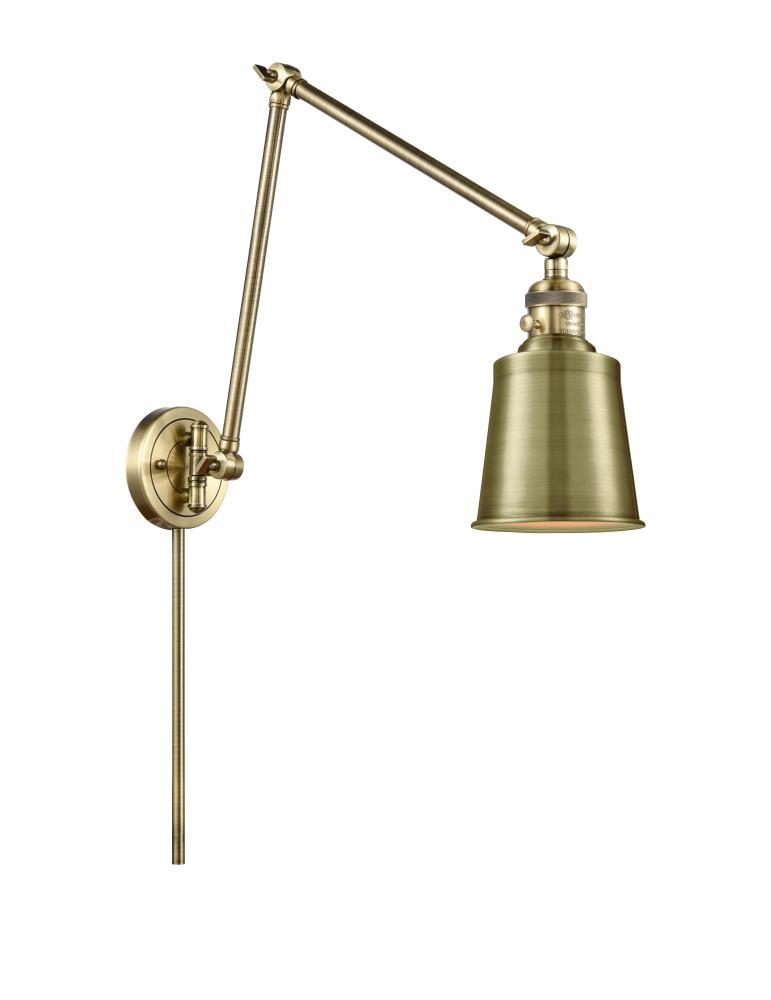 Addison - 1 Light - 8 inch - Antique Brass -Adjustable Swing Arm