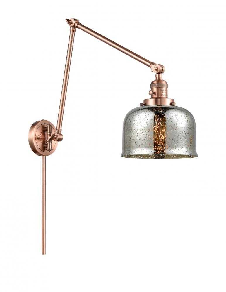 Bell - 1 Light - 8 inch - Antique Copper -Adjustable Swing Arm