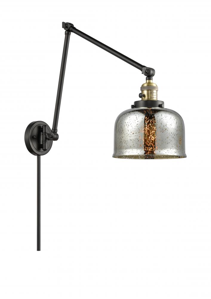 Bell - 1 Light - 8 inch - Black Antique Brass -Adjustable Swing Arm