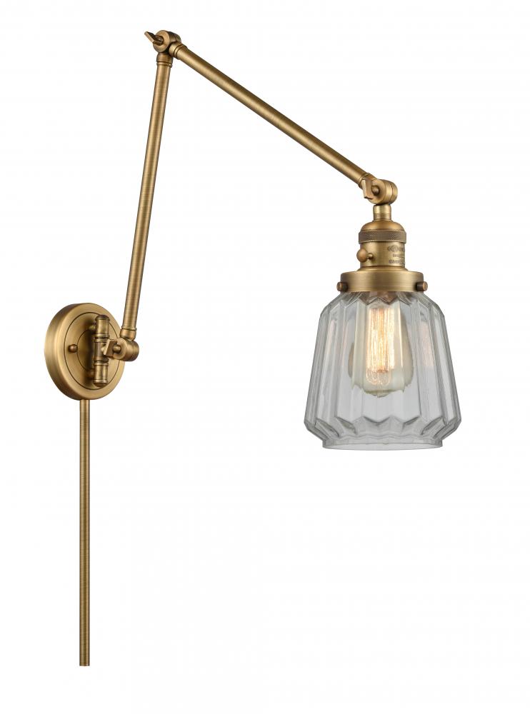 Chatham - 1 Light - 8 inch - Brushed Brass -Adjustable Swing Arm