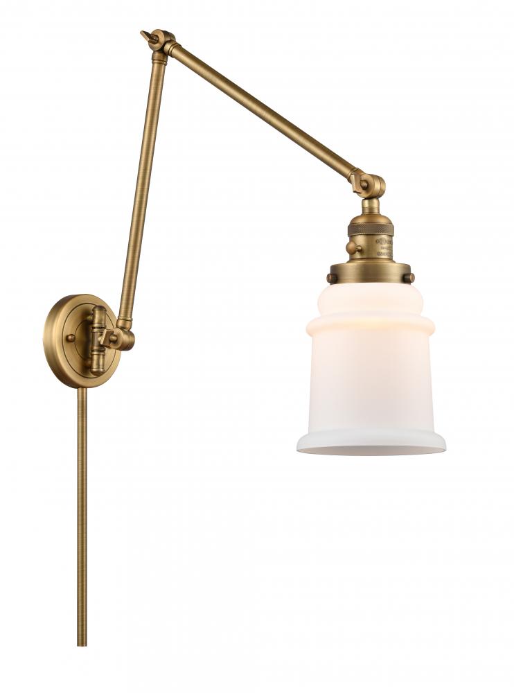 Canton - 1 Light - 6 inch - Brushed Brass -Adjustable Swing Arm