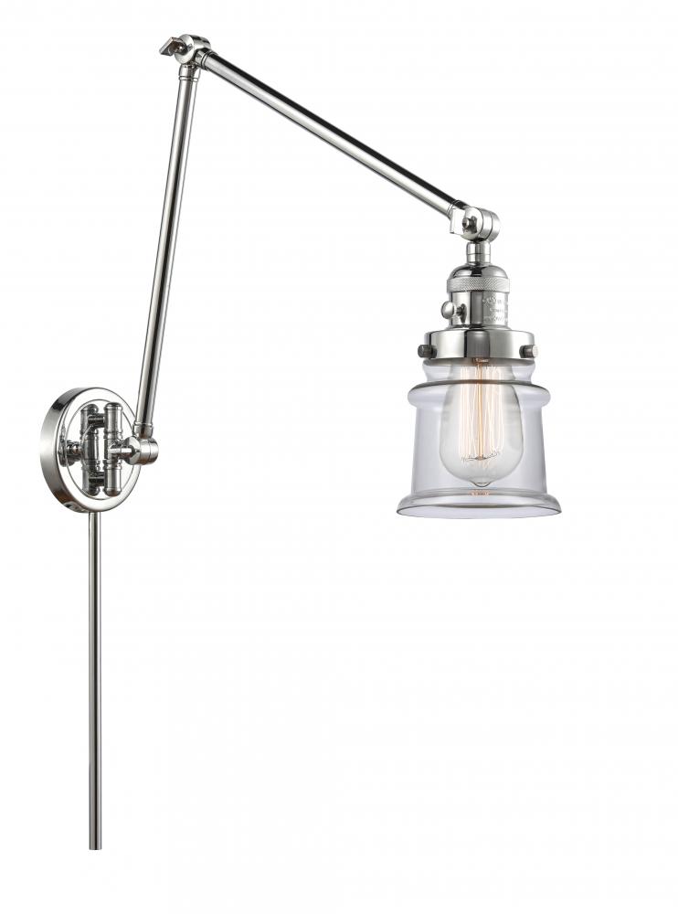 Canton - 1 Light - 8 inch - Polished Chrome -Adjustable Swing Arm