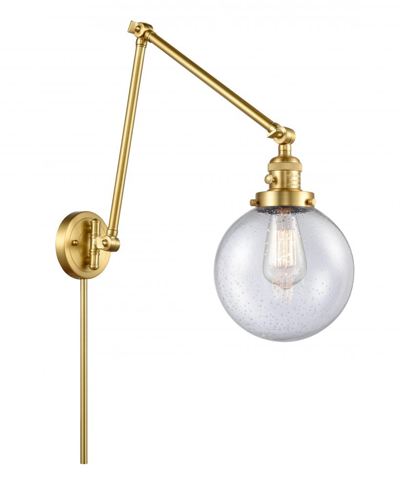 Beacon - 1 Light - 8 inch - Satin Gold -Adjustable Swing Arm
