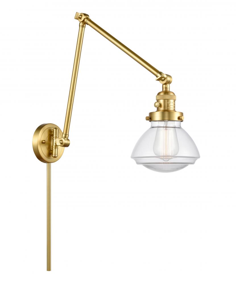 Olean - 1 Light - 9 inch - Satin Gold -Adjustable Swing Arm