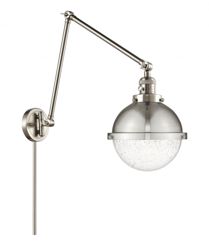 Hampden - 1 Light - 9 inch - Brushed Satin Nickel -Adjustable Swing Arm