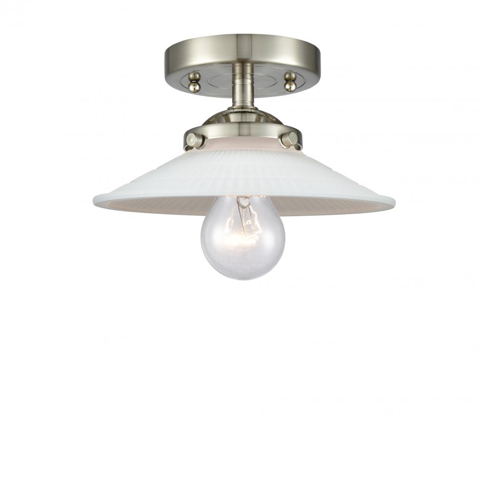 Halophane 1 Light Semi-Flush Mount