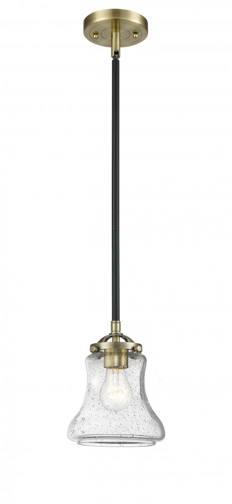 Bellmont - 1 Light - 6 inch - Black Antique Brass - Stem hung - Mini Pendant