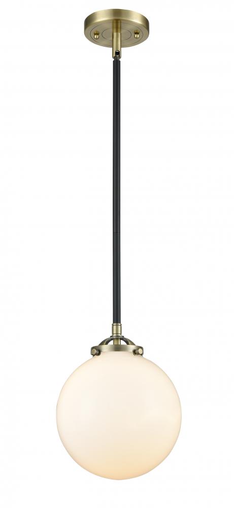 Beacon - 1 Light - 8 inch - Black Antique Brass - Stem hung - Mini Pendant