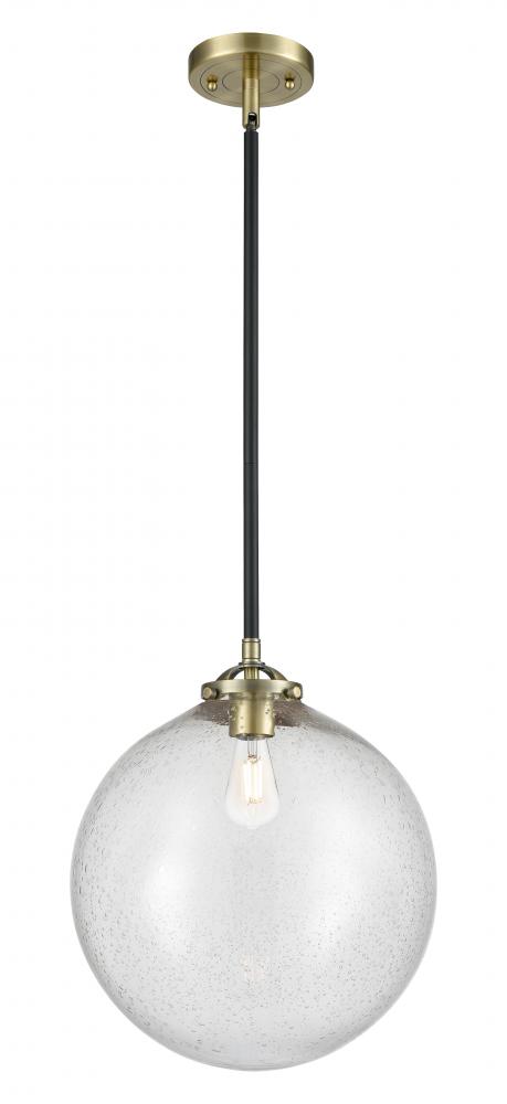 Beacon - 1 Light - 12 inch - Black Antique Brass - Stem hung - Mini Pendant