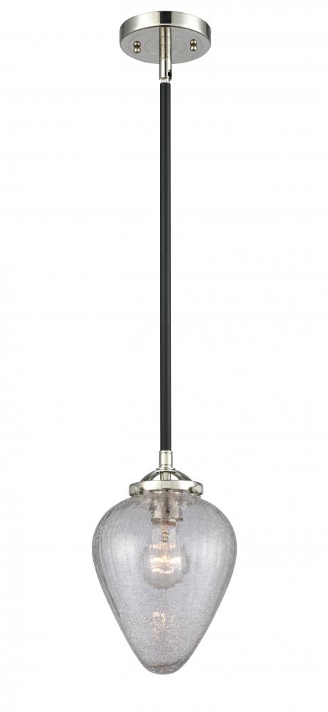 Geneseo - 1 Light - 7 inch - Black Polished Nickel - Stem hung - Mini Pendant