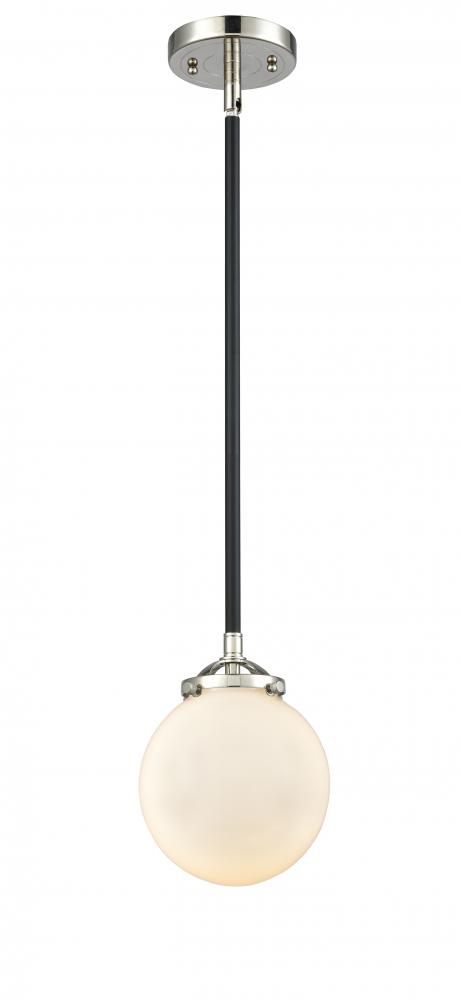 Beacon - 1 Light - 6 inch - Black Polished Nickel - Stem hung - Mini Pendant