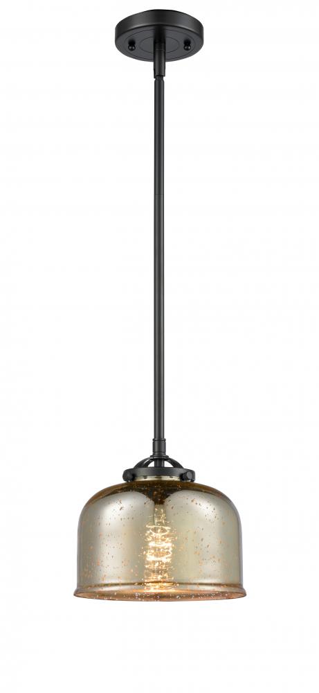 Bell - 1 Light - 8 inch - Oil Rubbed Bronze - Stem hung - Mini Pendant