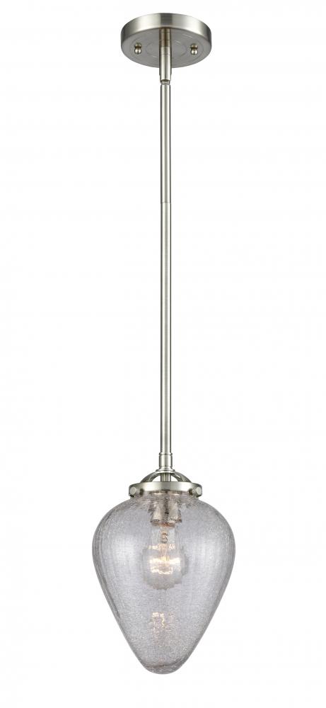 Geneseo - 1 Light - 7 inch - Brushed Satin Nickel - Stem hung - Mini Pendant